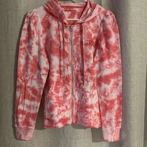 DKNY JEANS XS zip up hooded jacket NWT